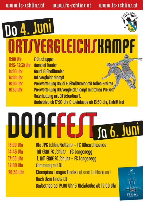 Ortsvergleichskampf, Gaudi Fußballturnier und Dorffest 2015 Ortsvergleichskampf, Gaudi Fußballturnier und Dorffest 2015